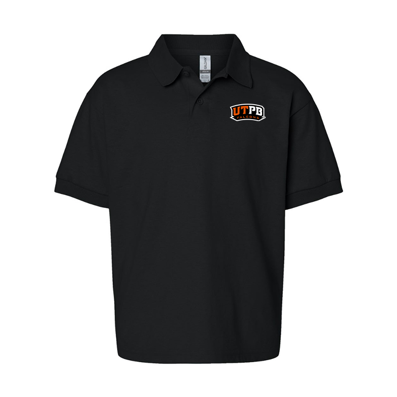 Youth UTPB Falcons Gildan Dry Blend Jersey Polo